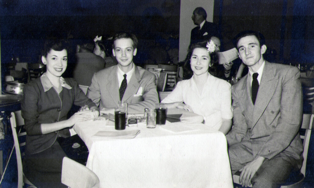 Betty Sagner, Lee Struckmeyer, Alice Sagner, and Harry Spehr, June 1942