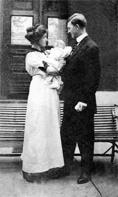 Charles and Sophia with son Robert, circa 1913