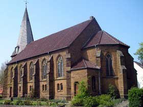 Exterior of Hüllhorst Evangelical Church