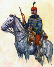 Hussar on horseback
