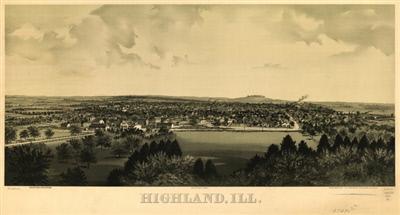 Old image of Highland, Illinois