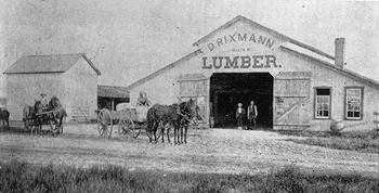 Diedrich Rixmann lumber yard in Hoyleton